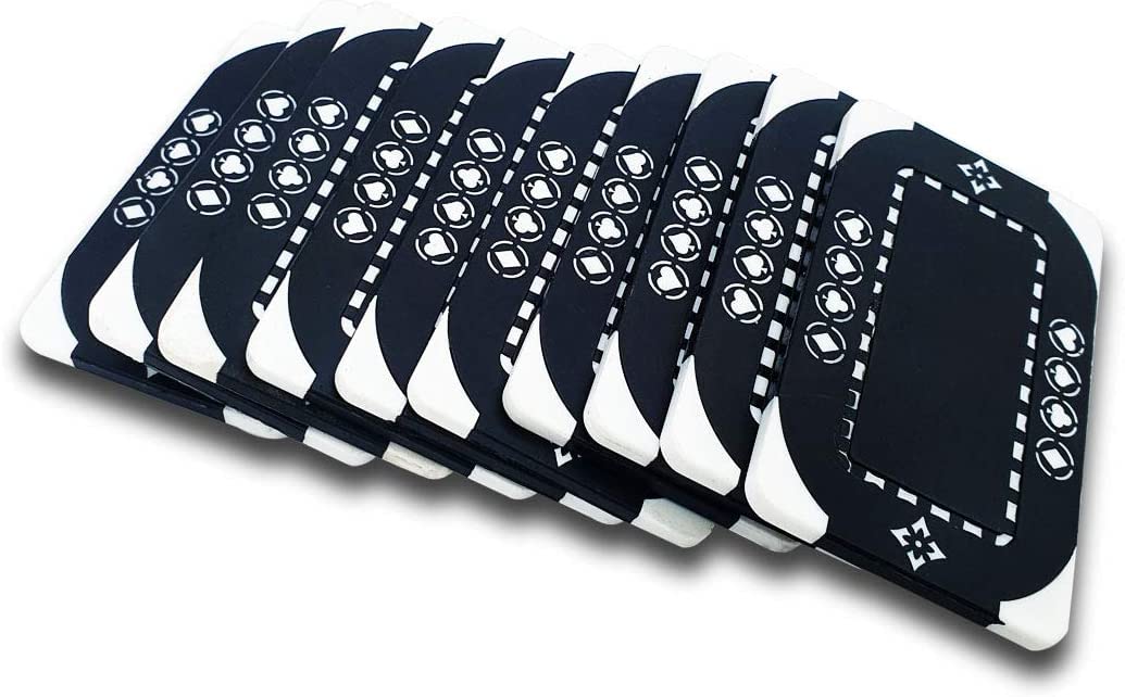 casinoite Billium Clay Poker Chips Set 300 Without Denomination Bricks (300 Silver Case Without Denomination Brick) 3