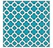 Teal Quatrefoil Paper Napkins, 16ct