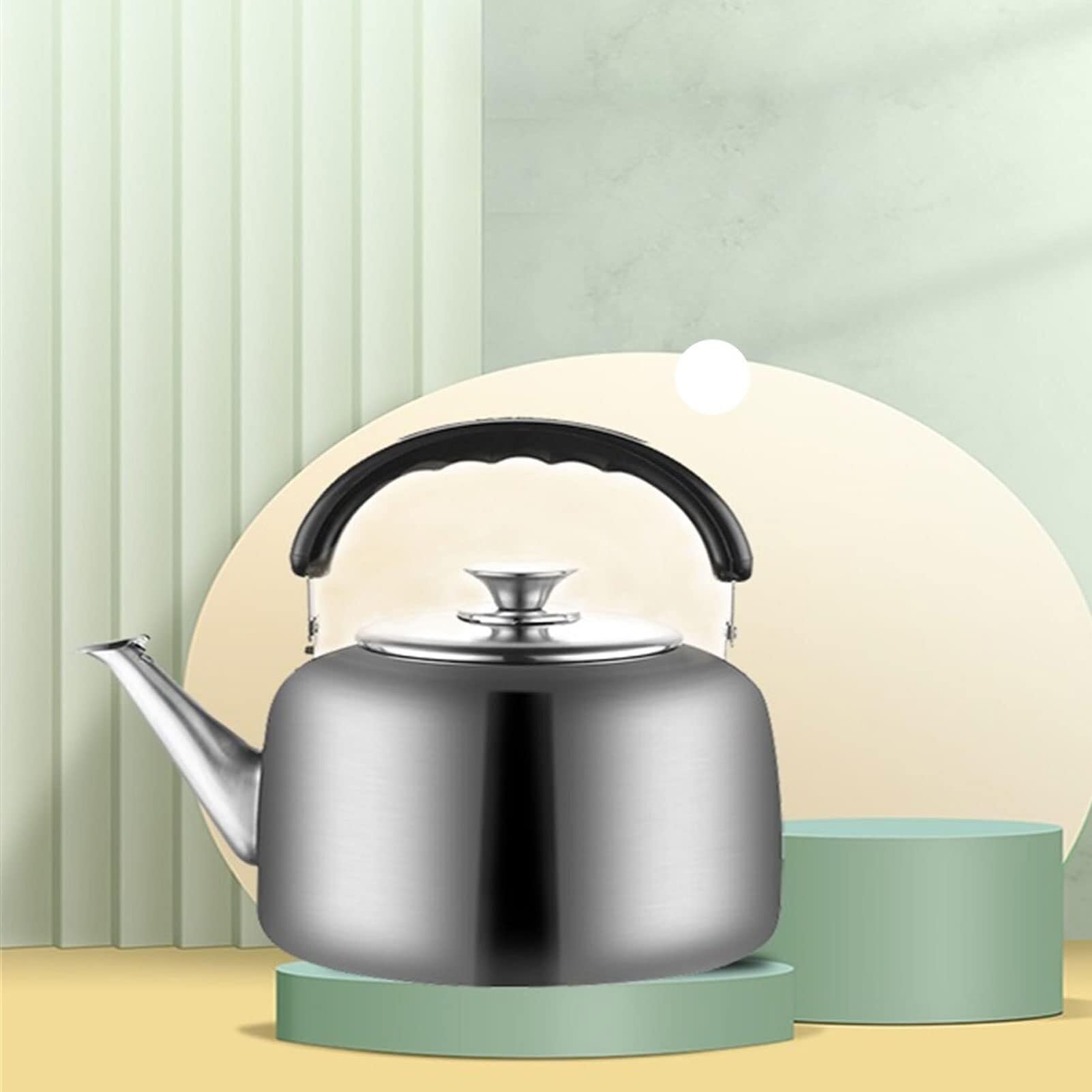 Hervidor Silbante Premium Acero Inox 304 - Adaptable a Inducción, Eléctrico y Gas(5L)