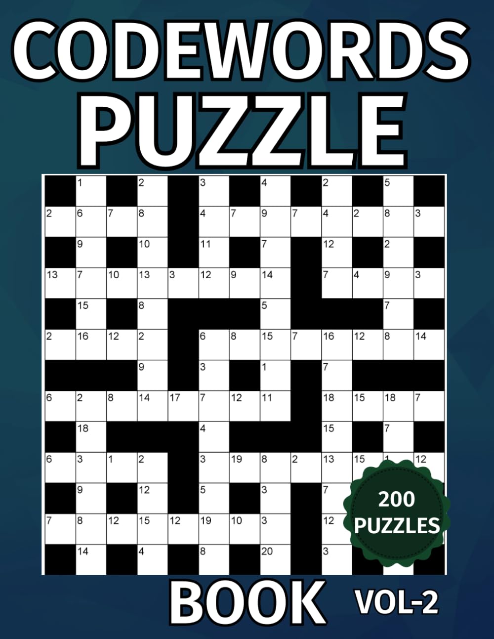 Codewords Puzzle Book: Challenge Your Brain With This 200 Codeword Game for Adults & Gifts for Puzzle lovers gifts.Vol-2 (Codewords Game)