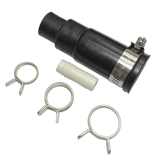 LUTQ Kit de conector para lavavajillas DWC-00 para triturador de basura, incluye conector de entrada, abrazadera de manguera y abrazaderas de