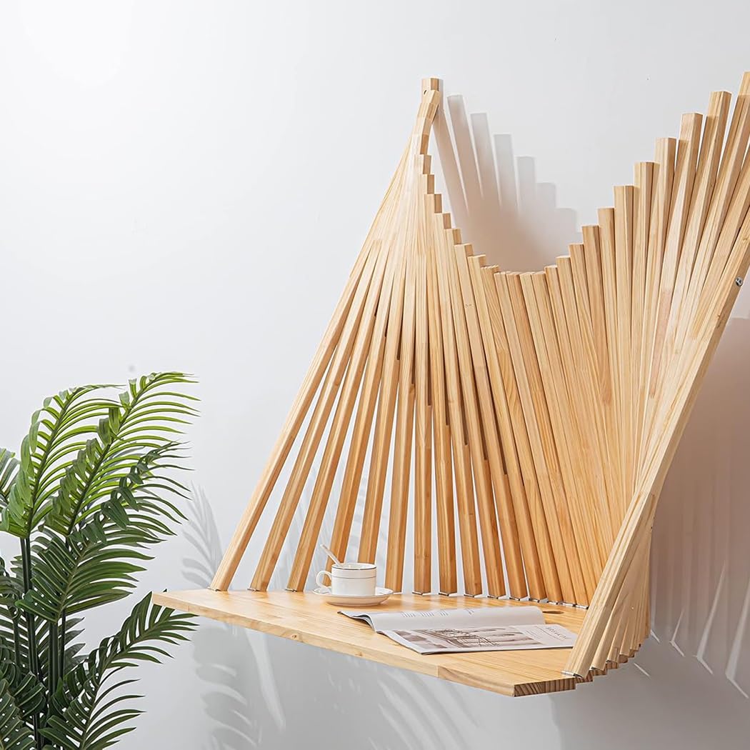 Mesa Plegable Multifuncional, Escritorio De Pared Que Ahorra Espacio, Mesa De Comedor Flotante para Computadora Portátil en El Hogar Y La Oficina (80 * 60cm)