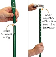 Vista 5 de SmartSign Letrero bilingüe LawnBoss® "Please - Do Not Litter" Letrero de aluminio de 10 x 12 pulgadas con estaca de 3 pies