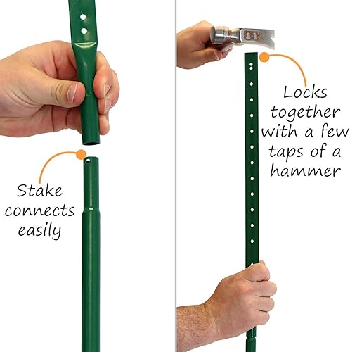 Miniatura 5 de SmartSign Letrero bilingüe LawnBoss "Please - Do Not Litter"  Letrero de aluminio de 10 x 12 pulgadas con estaca de 3 pies