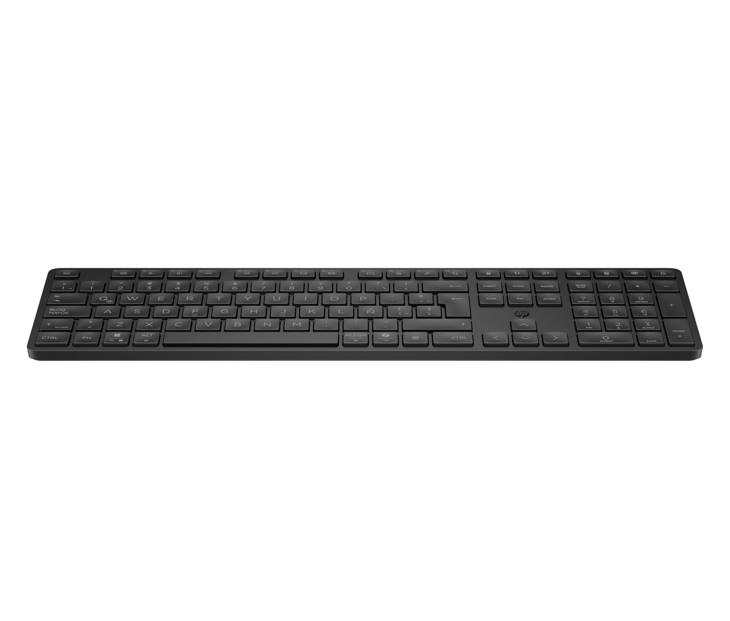 HP 490K Tastiera Wireless Multidispositivo, Connessione Bluetooth e USB, Tasti Silenziosi e Programmabili, 22 Tasti, Tasto Copilot, Compatibile con Windows, macOS, iOS, Android, QWERTY Italiano, Nero