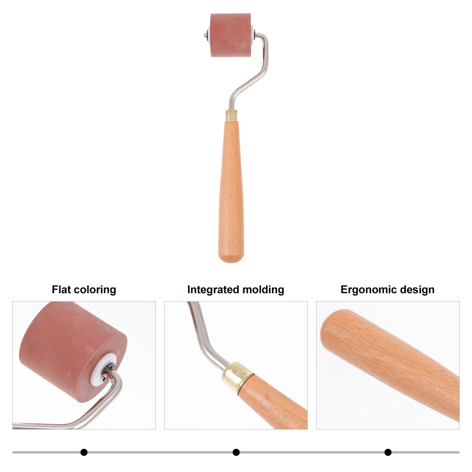 VICASKY Patterned Paint Roller Ink Rollers for Hand Art Printing Stamping Brayers for Printmaking