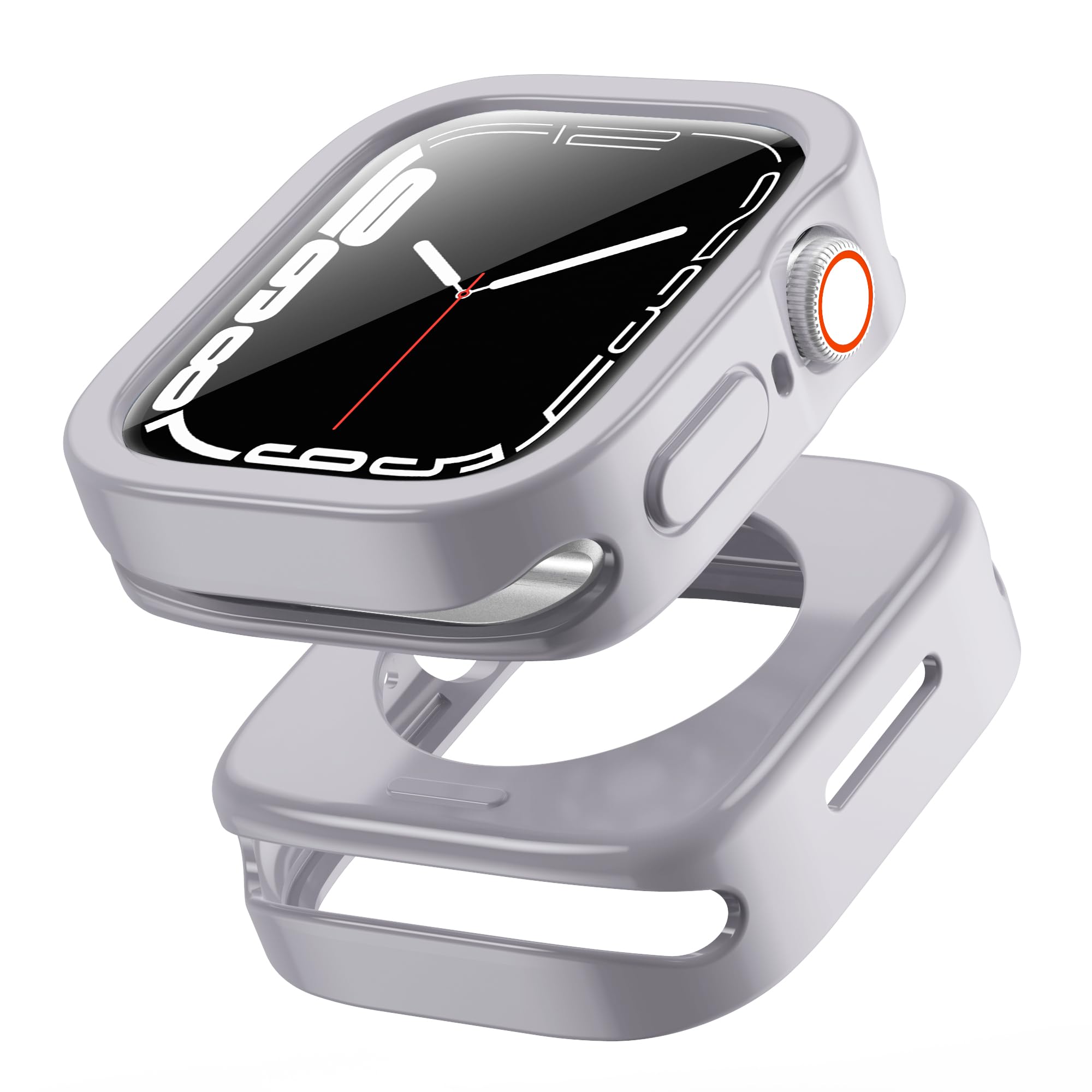 Bumper Case Compatible with Apple Watch Ultra 2 Case 49mm Silicone Bumper Protective Cover for Apple Watch Case Series Watch Ultra (Silver)