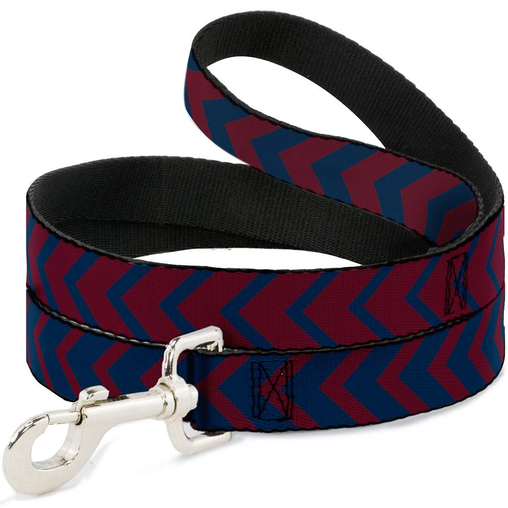 Laisse pour chien chevron anti traction rouge marine