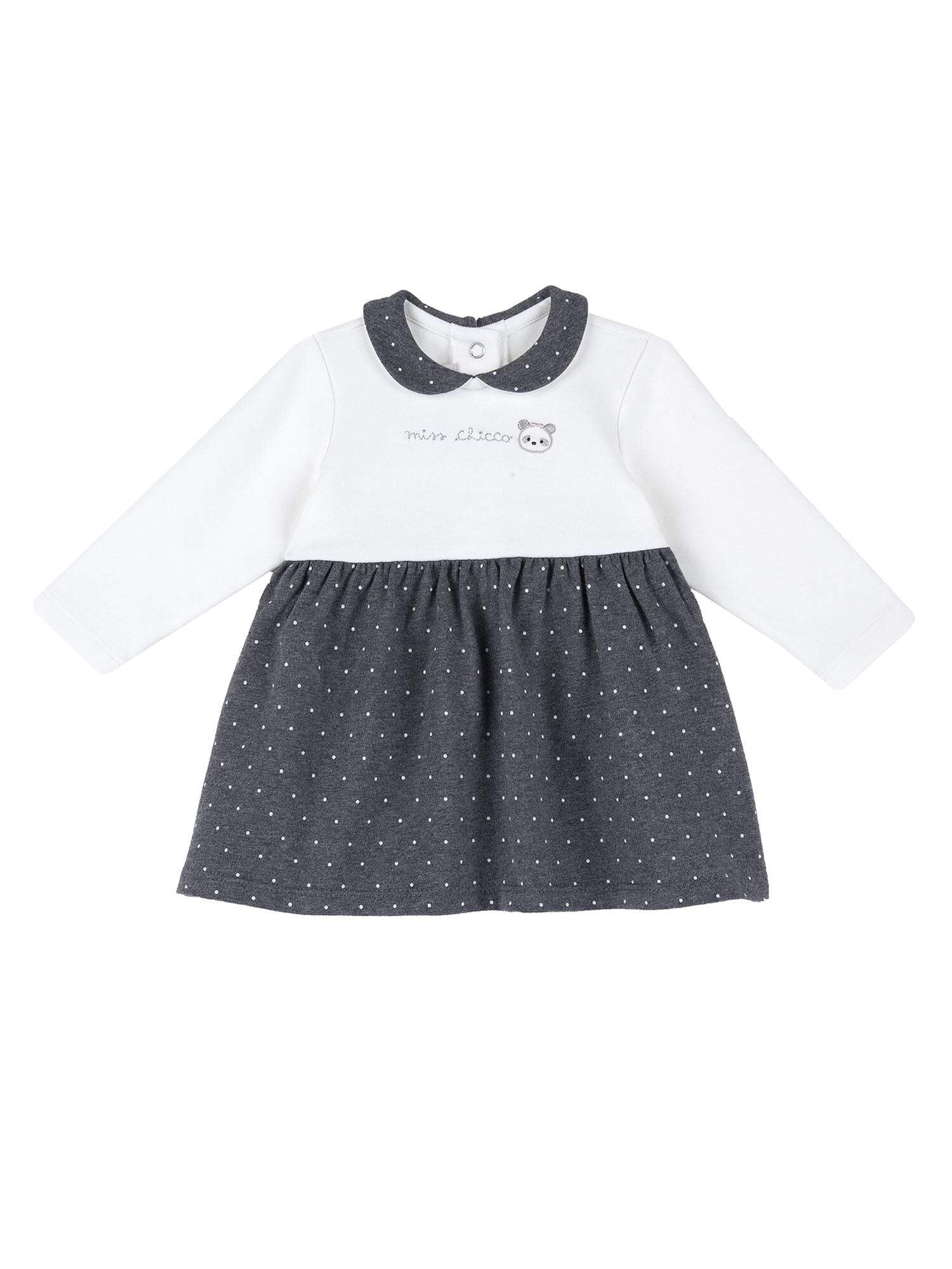 Robe bébé gris Chicco en coton doux de qualité supérieure - 3