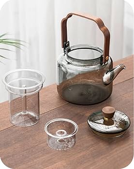 Amazon | 土瓶 ガラスポット 耐熱ポット ティーポット 直火 耐熱