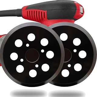 2 Pack 5 Inch 8 Hole Hook and Loop Replacement Sander Pad for Milwaukee 6021-21, 6034-21 Random Orbit Sanders - Replacement Hard Backing Pad for Part Number 51-36-7100