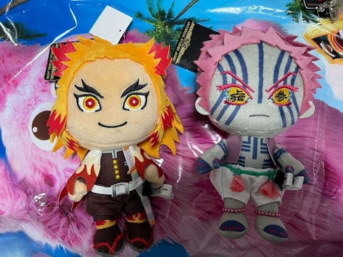 Amazon Usj 煉獄 猗窩座 ぬいぐるみセット タグ付 ユニバ 鬼滅 ぬいぐるみ おもちゃ