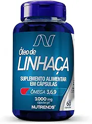 Nutrends Óleo De Linhaça 1000Mg 60 Cápsulas