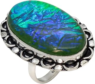 925 Sterling Silver Heart Shaped Fire Opal Wedding Engagement Ring Gift For Her Eco-Friendly
