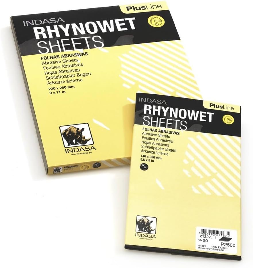 Rhynowet Plus Line Sandpaper Wet / Dry 9"x 11" 320 Grit 50 Sheets