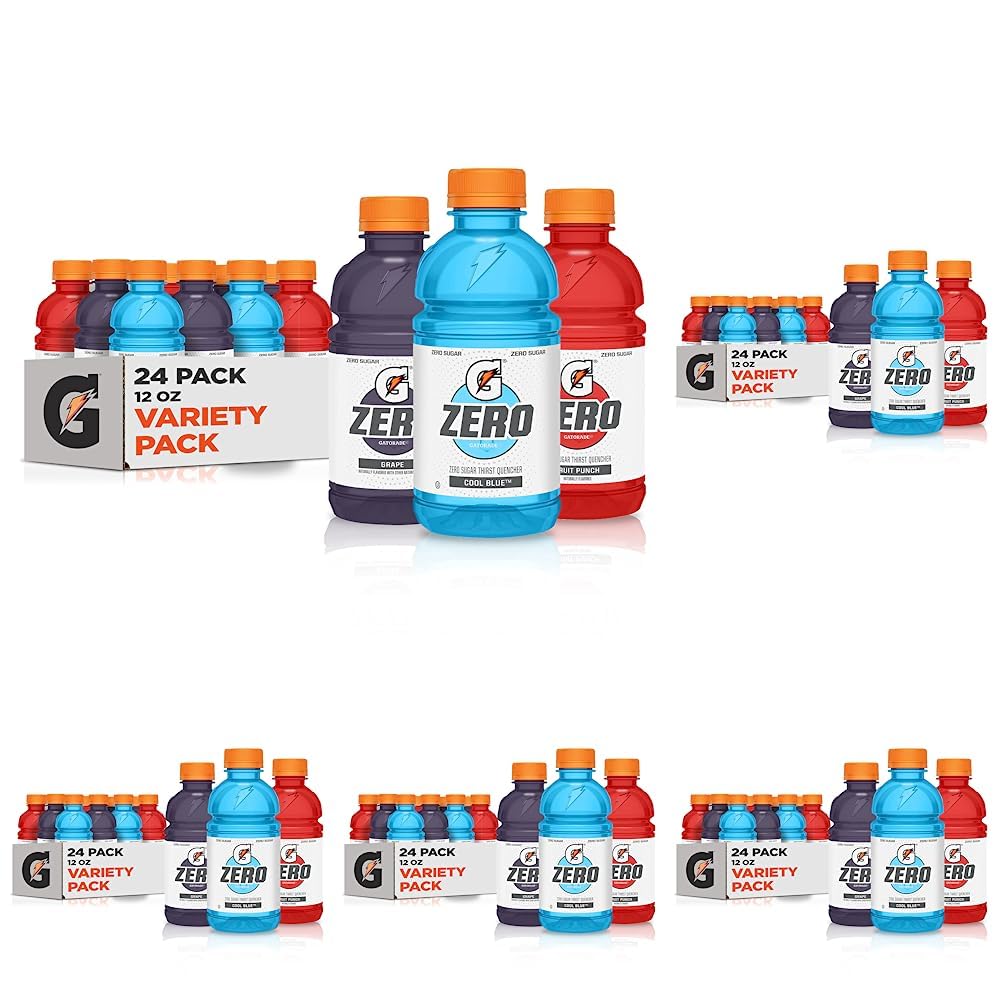 Gatorade Zero, Variety Pack 2.0, 12 Fl Oz (Pack of 24)
