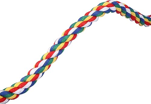 Miniatura 8 de Cuerda de pájaro, Pájaro Bungee Perca Juguete de Pájaro Espiral Colorido Cuerda de Algodón Perca Percas Jaula de Pájaros Accesorios de Jaula de