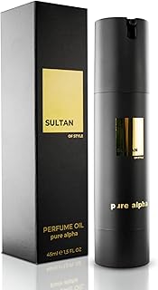 SULTAN OF STYLE Pure Alpha Parfum Oil Herren | Würziger & Frischer Duft | 100% Alkoholfrei | Pflegende Ätherische Öle | Ge...