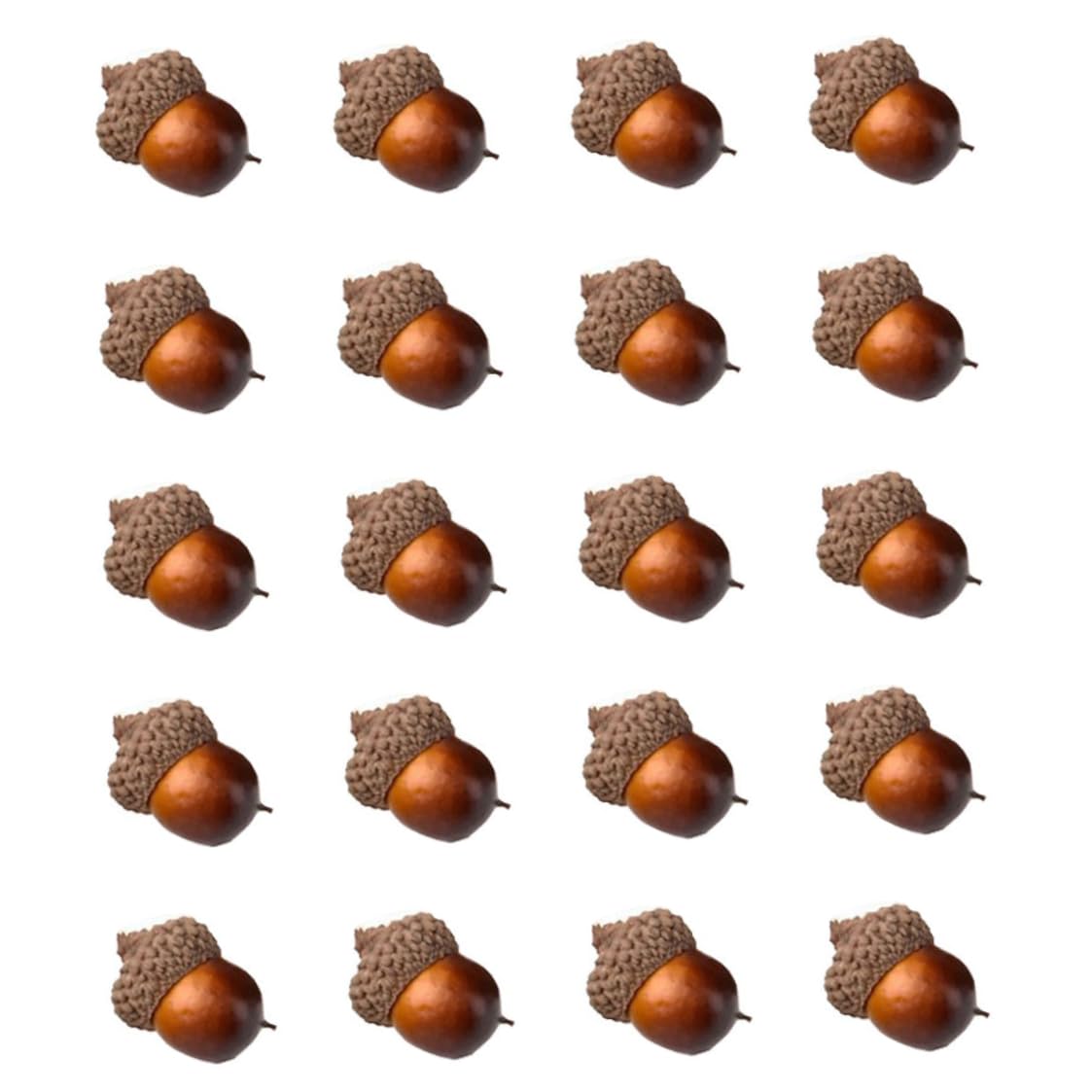 Baobiutin Artificial Acorn Artificial Acorns for Fall Autumn Display Wedding Fall Parties Decoration Craft DIY 20pcs