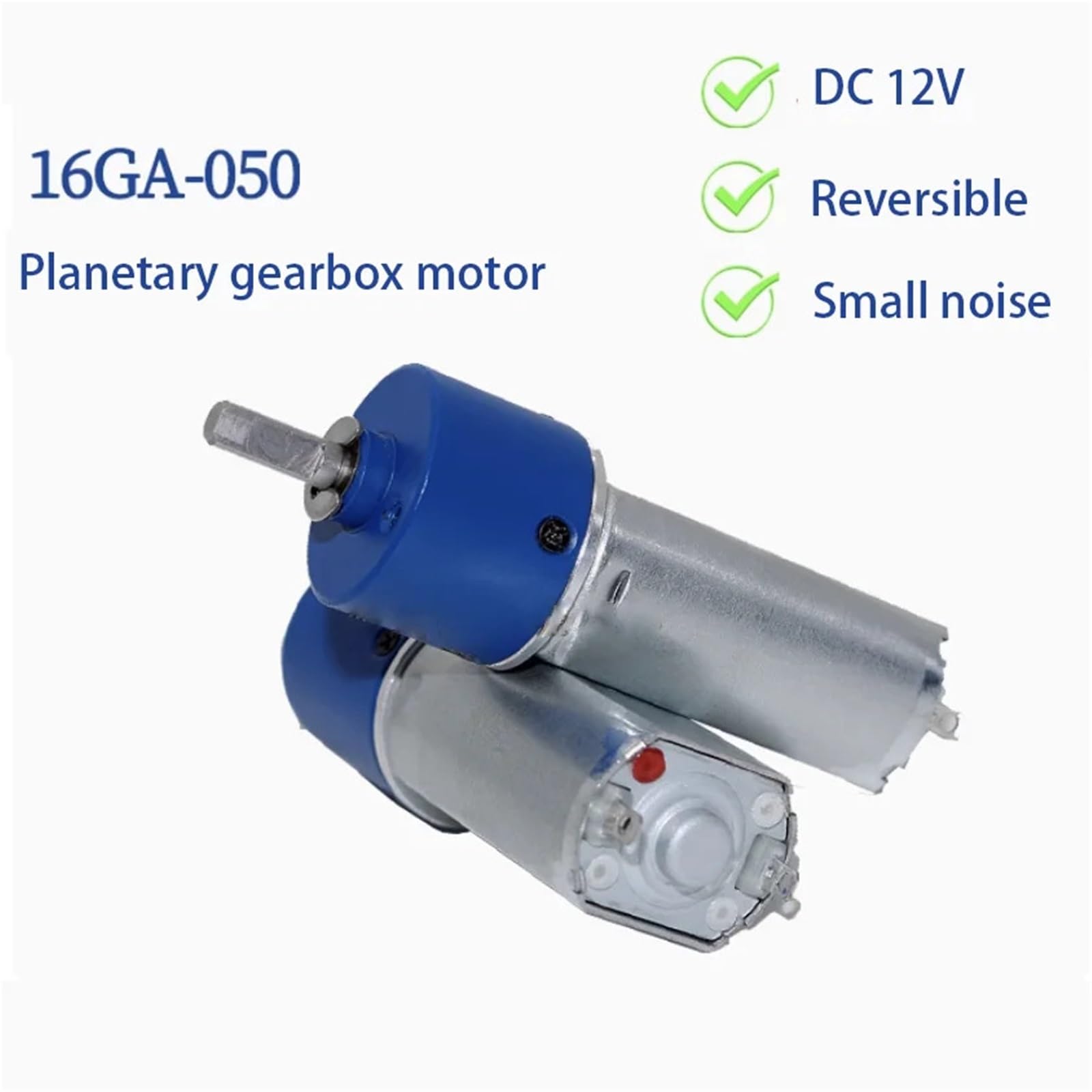 Motor reductor CM16-050 de 16 mm, 12 V CC, 3000 RPM, caja de engranajes planetarios totalmente metálica, baja velocidad y bajo nivel de ruido.(3000 rpm)