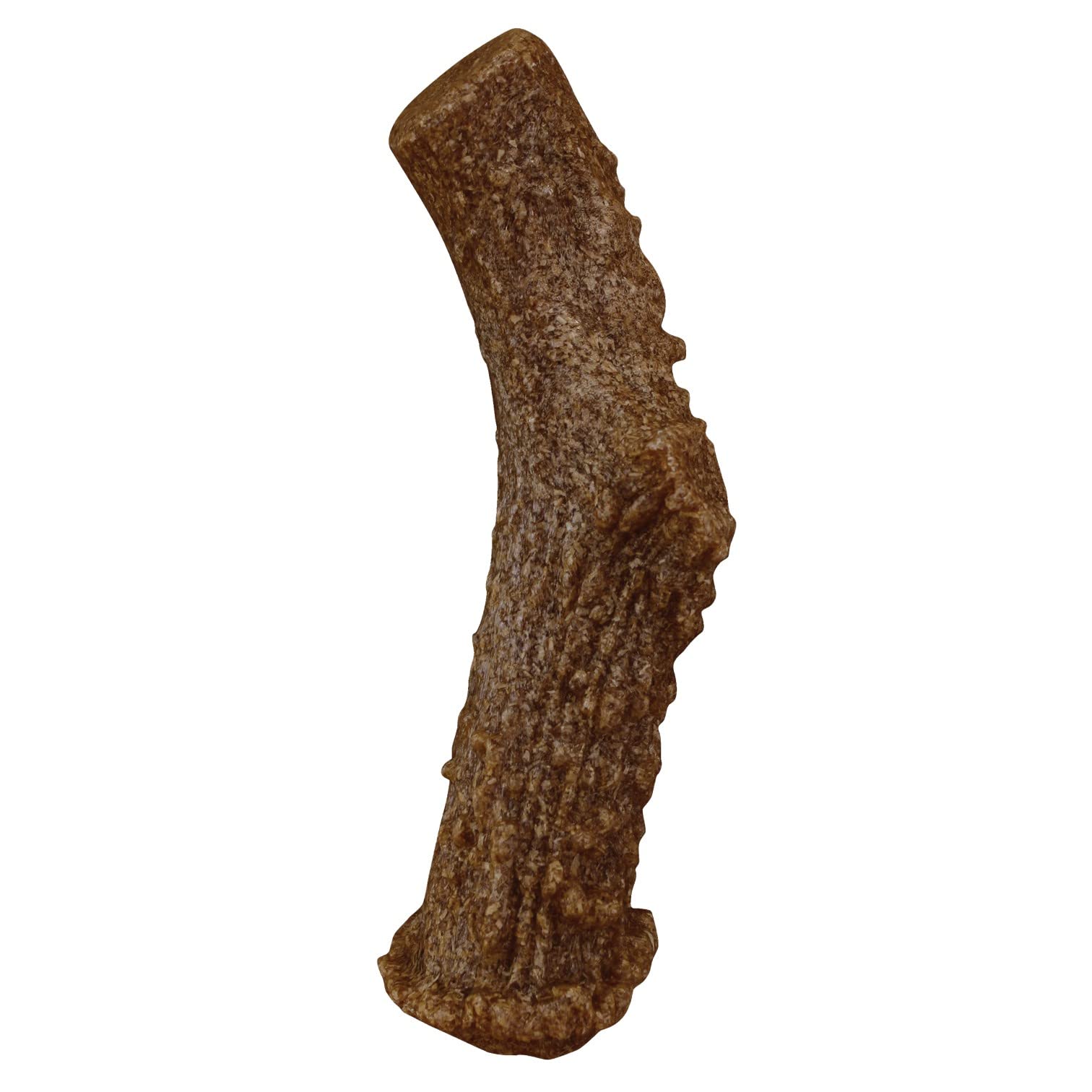 Pet QwerksReal Wood Antler, with Smoked Cheese Flavor - Durable Dog Bone Toys for Moderate & Light Chewers | Made in USA, No Shards Or Sharp Points - for Medium Dogs, Large (A16)