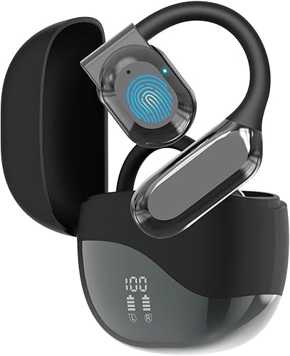 AI Translator Earbuds Real-Time Translation Earbuds 180 Languages and Accents Two-Way Translation Device for Travel Business and Learning Compatible with iOS and Android Electroplated Black