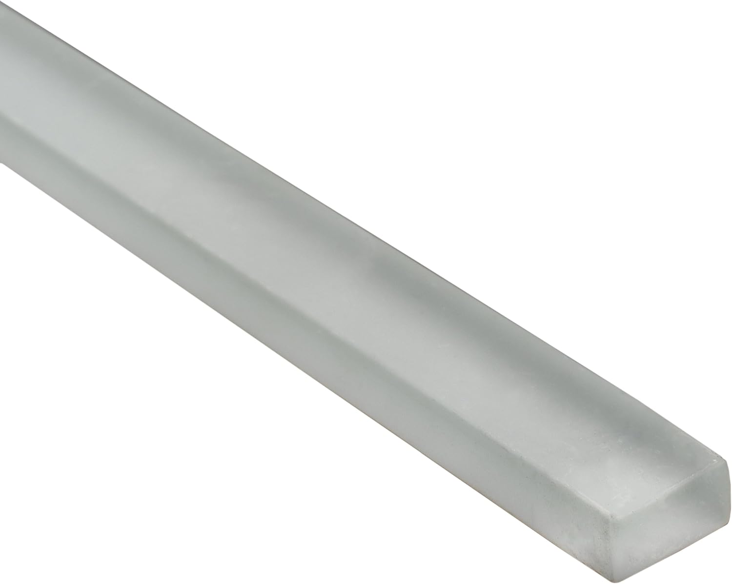 Dark Gray Matte Glass Pencil Liner Tile Trim – 1/2" x 12" – 10-Pack – Glass Tile Border and Accent Trim for Kitchen Bathroom Shower – Tiletopia Dark Gray Matte Pencil Liner