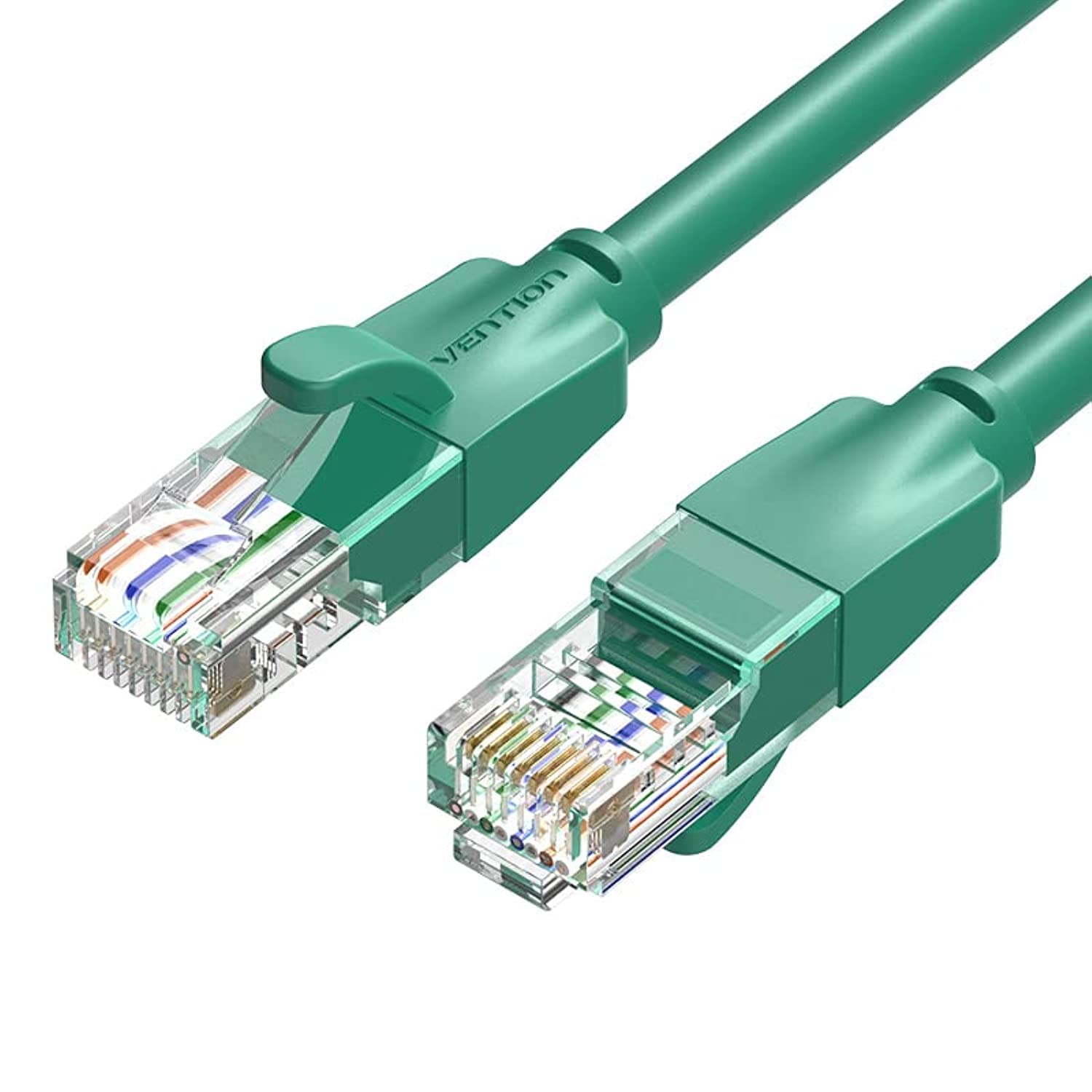 Vention Cat.6 UTP Patch Cable IBE series copper-clad Aluminum 1000Mpbs 250MHz Aluminum Foil PVC Jacket (1 M, Cat.6 UTP, Green)