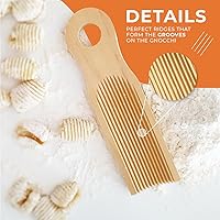 Vista 5 de KneadEat Unique Curved Gnocchi Board Paddle, Unique Curved Design for Handmaking Italian Gnocchi Pasta. Perfect Ridges that Form the Grooves on the
