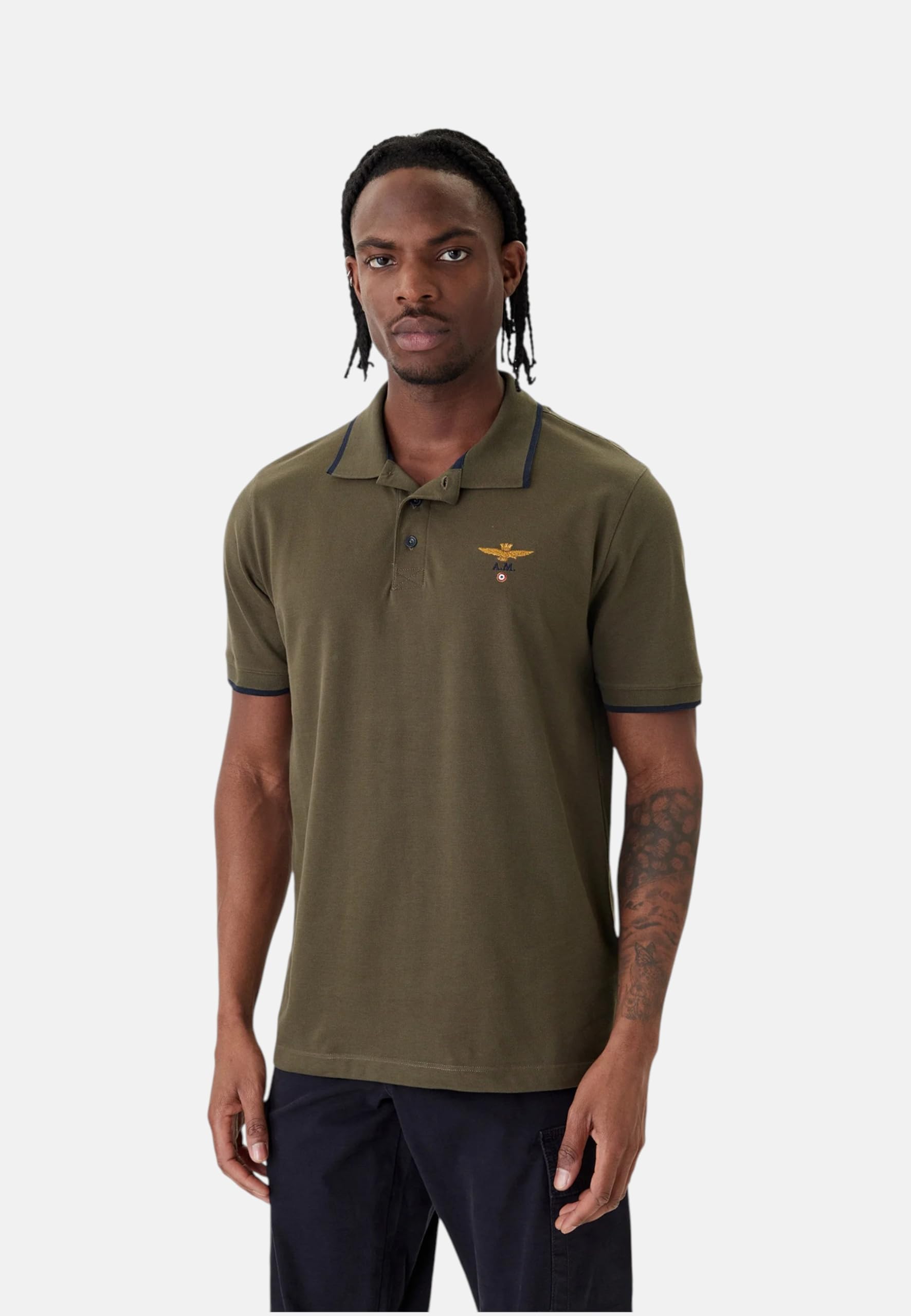 Aeronautica Militare Polo Uomo Basica in Cotone 251PO1308P82 8057630425408 -