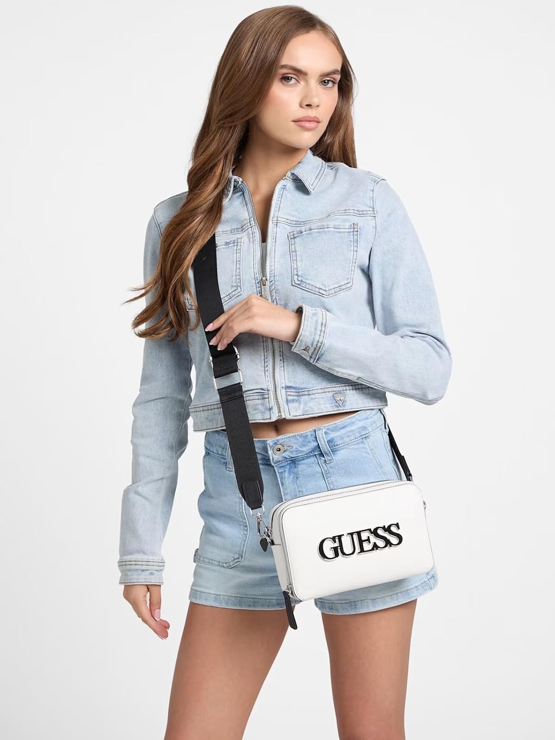 GUESS Factory Women's Shaela Top Zip Crossbody - Image 2