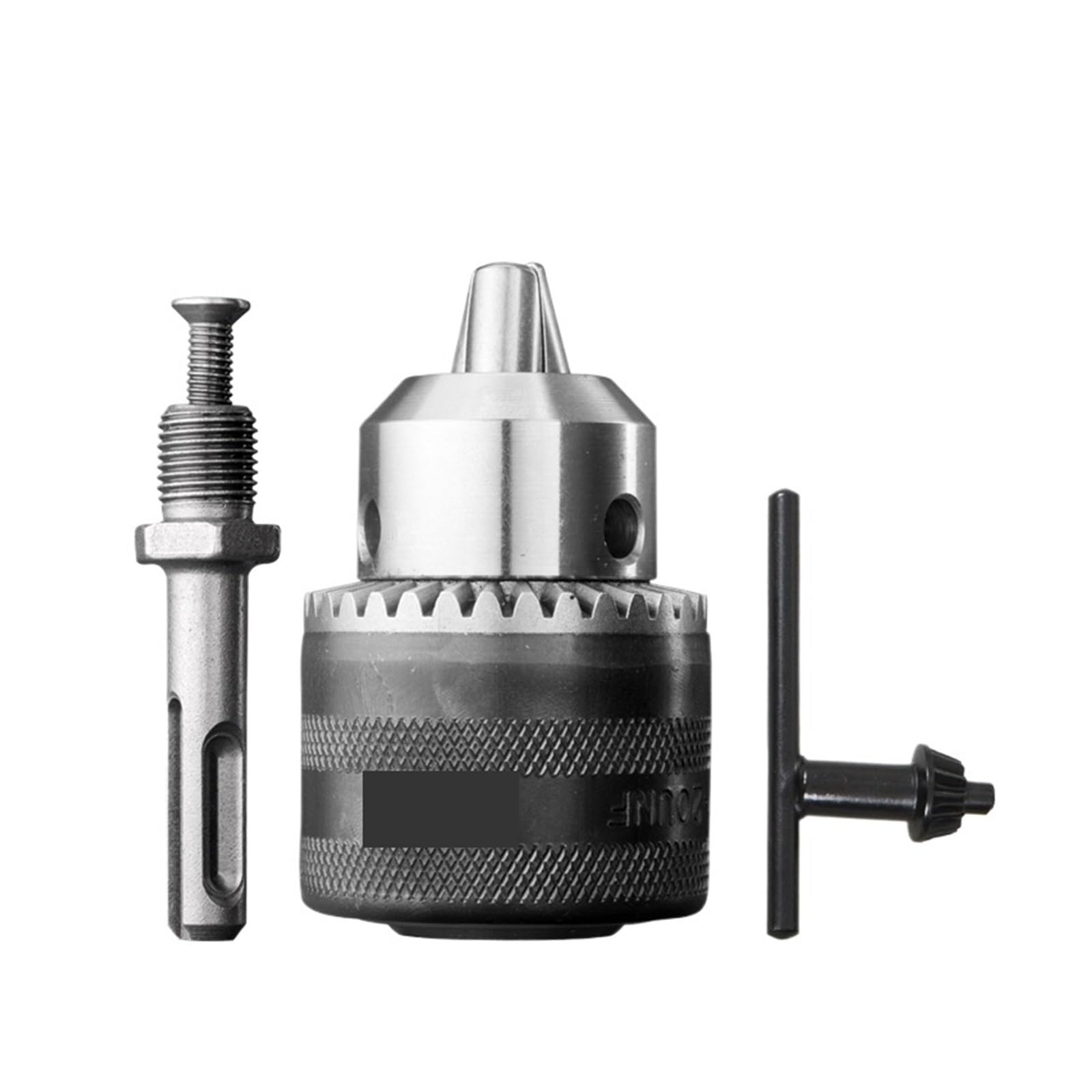 Adapter SDS-PLUS z uchwytem wiertarskim o średnicy 10 mm, 13 mm i 16 mm do zastosowania w młotku elektrycznym. Z gwintem: 1/2-20UNF(10mm Keyless Chuck)