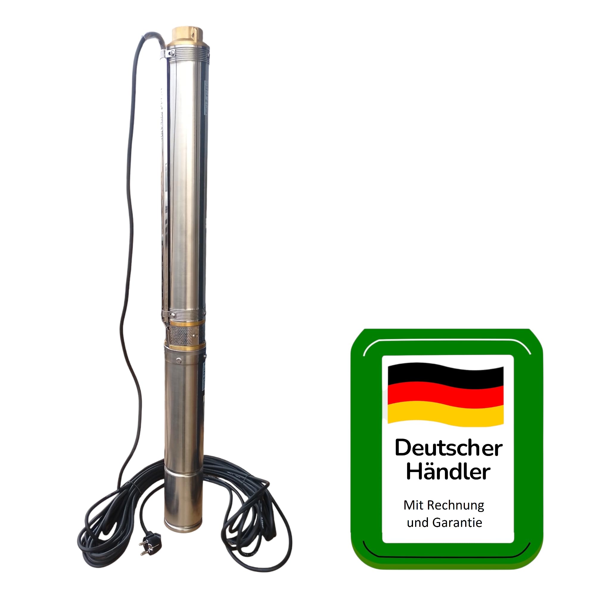 Tiefbrunnenpumpe Brunnenpumpe 550W 2,5" 8,5 bar 45 l/min 2,5 Zoll Sandverträglich