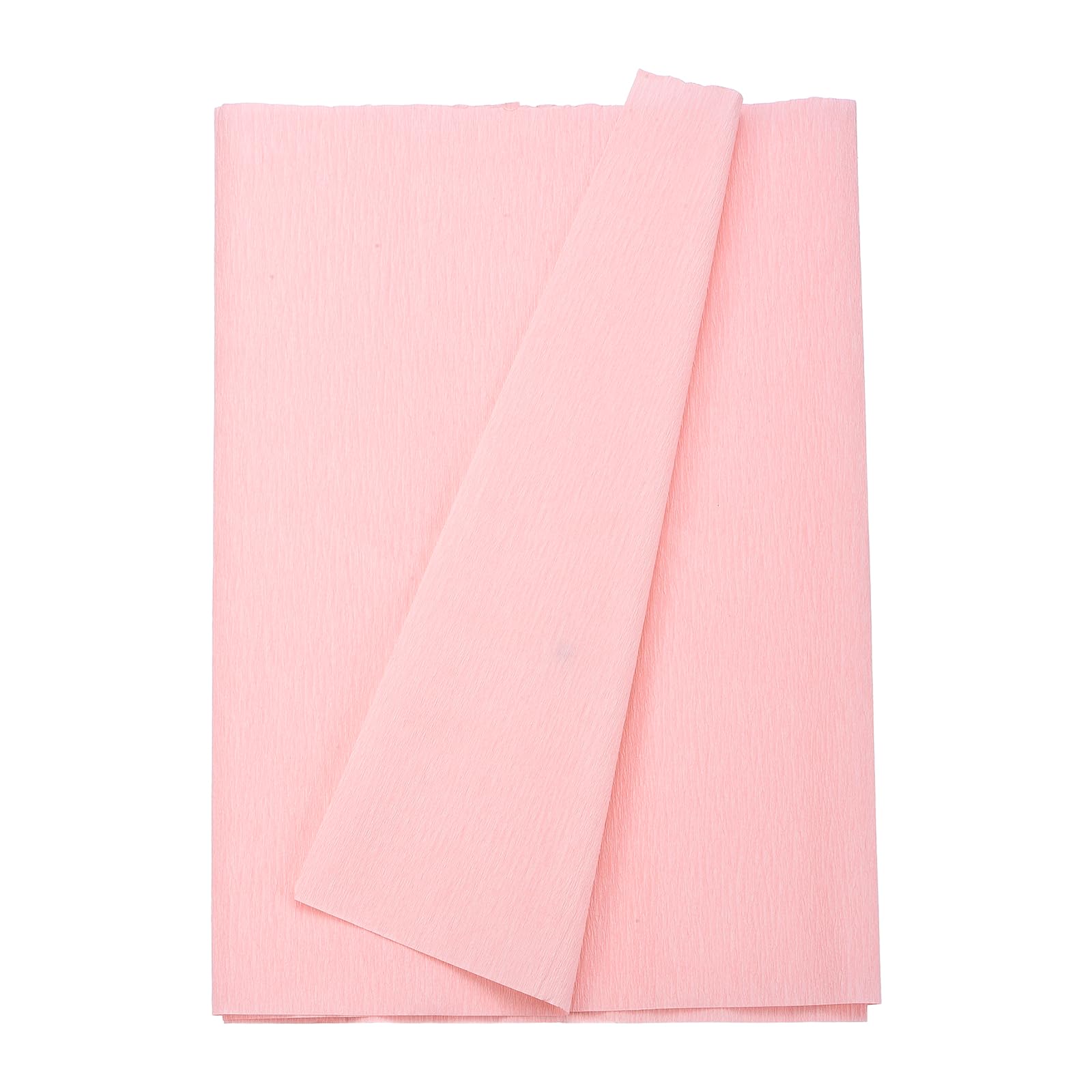 sourcing map Crepe Paper Roll 8.2ft Long 13 Inch Wide for Wedding Ceremony Various Large Festivals Decoration, Light Pink