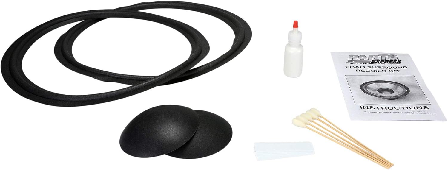 Parts Express Speaker Surround Re-Foam Repair Kit for a 2235/LE15 Woofer