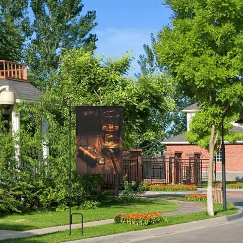 Drapeau de jardin cigare whisky décoration extérieure double face polyester - 7