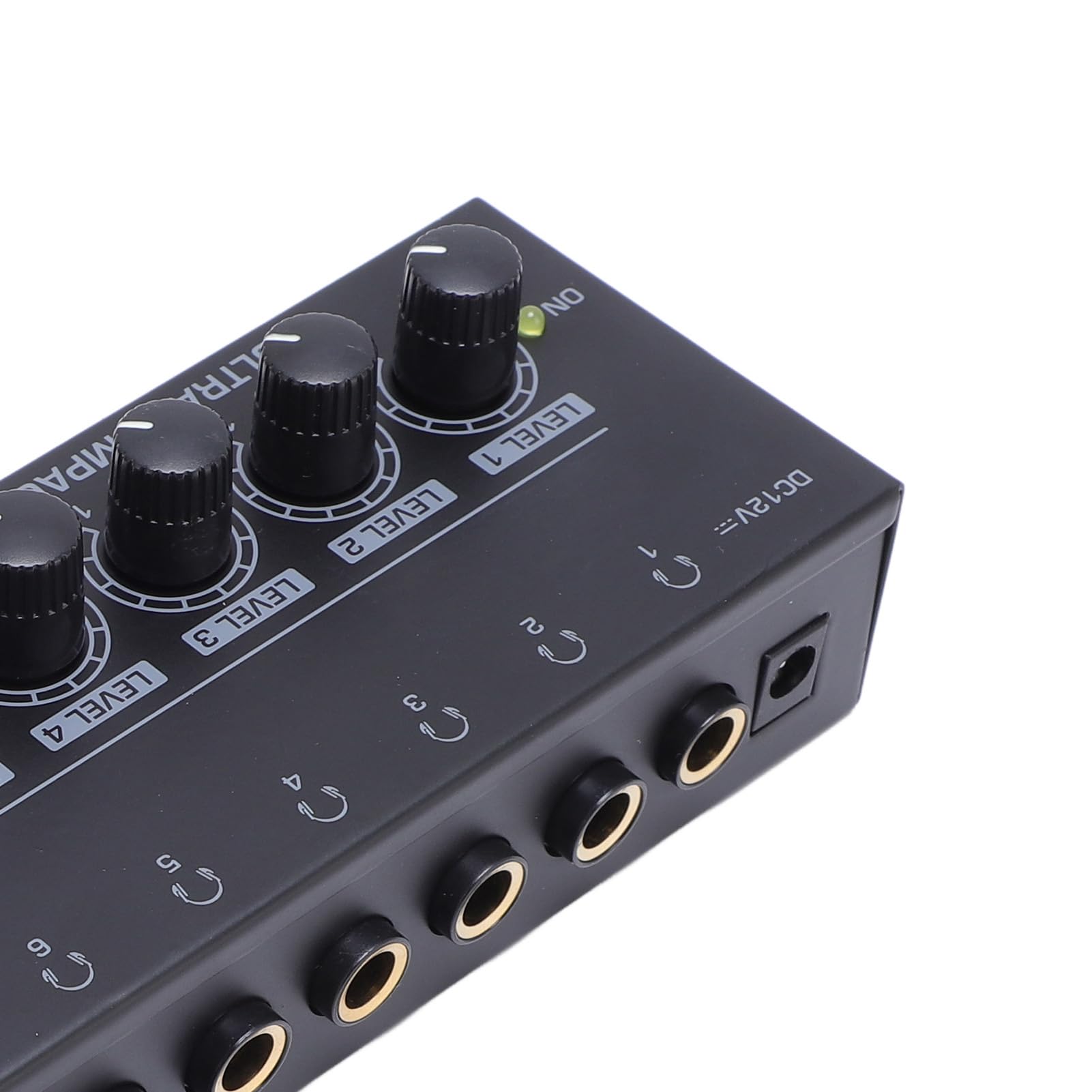 Gugxiom Amplificatore per Cuffie, Amplificatore per Cuffie Stereo Portatile con 8 Uscite e 1 Ingresso per Prestazioni, Amplificatore Operazionale a Basso Rumore, Amplificazione a 8