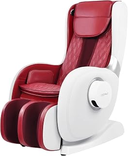 COSTWAY Massage Chair Recliner with Zero Gravity, Full Body Shiatsu Adjustable Massage with Hand Massage Box, No Assembly, SL Track, Heat Therapy, Speaker, Air Bag Massage, Short-Cut Key, Red