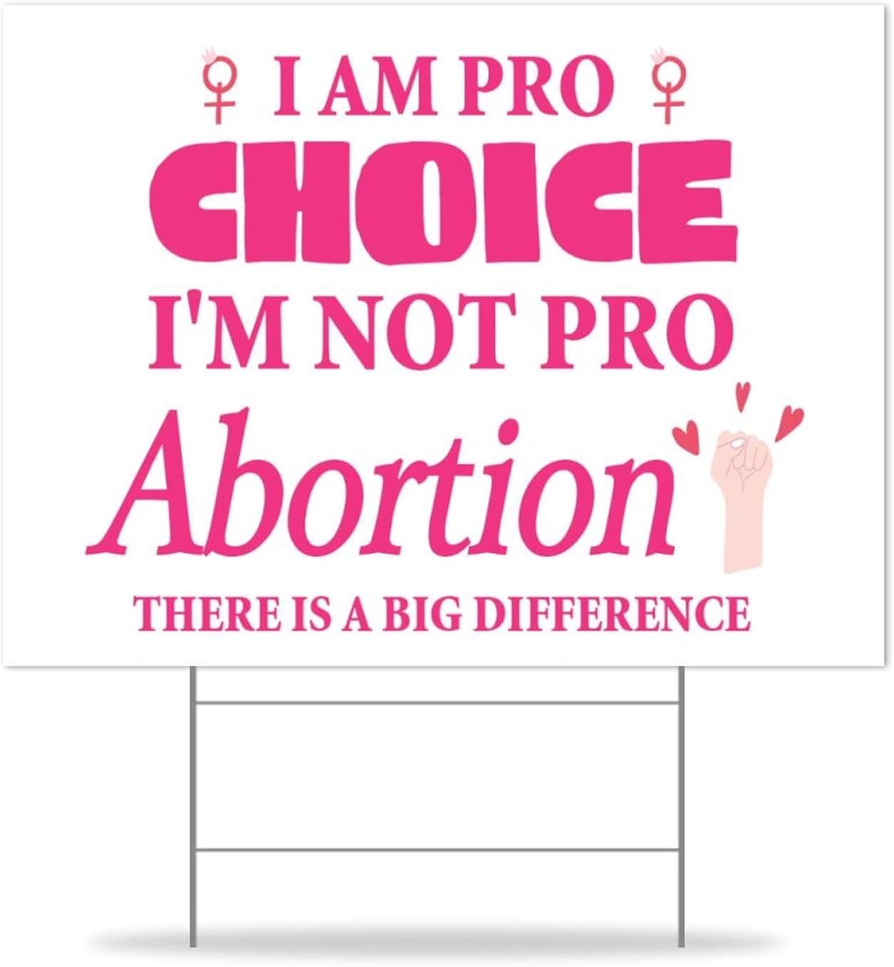 1973 Pro Roe Yard Signs Never Going Back Garden Yard Signs 18x24in Durable Weather Fade Resistant Yard Signs with Stakes for Outdoor Lawn Party Decor