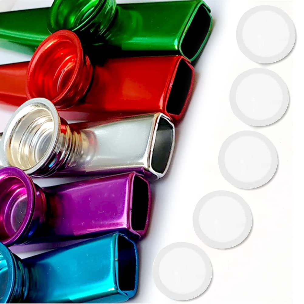 100 Pezzi Di Membrane Per Kazoo - Diametro 19 Mm, Ricambio Per Flauti Kazoo In Metallo O Plastica - Foto 12