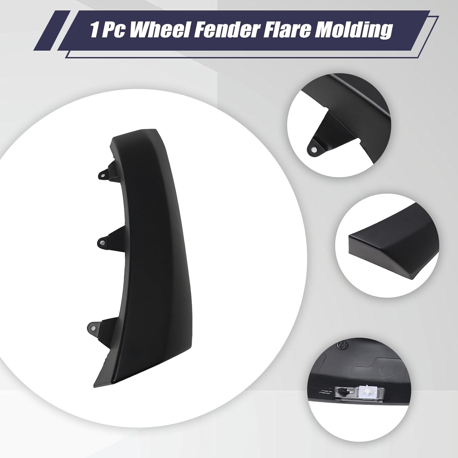 Left Front Fender Flare Molding 6MS39GXHAA Compatible with Ram 4500 5500 2019-2024, Driver Side Front Wheel Arch Trim Replacement