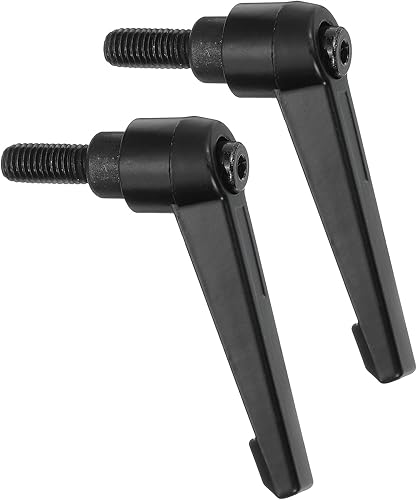Miniatura 97 de uxcell 2 perillas ajustables M8 x 3.150 in, mango de rosca macho, botón de trinquete de liberación rápida, perno giratorio para maquinaria de torno