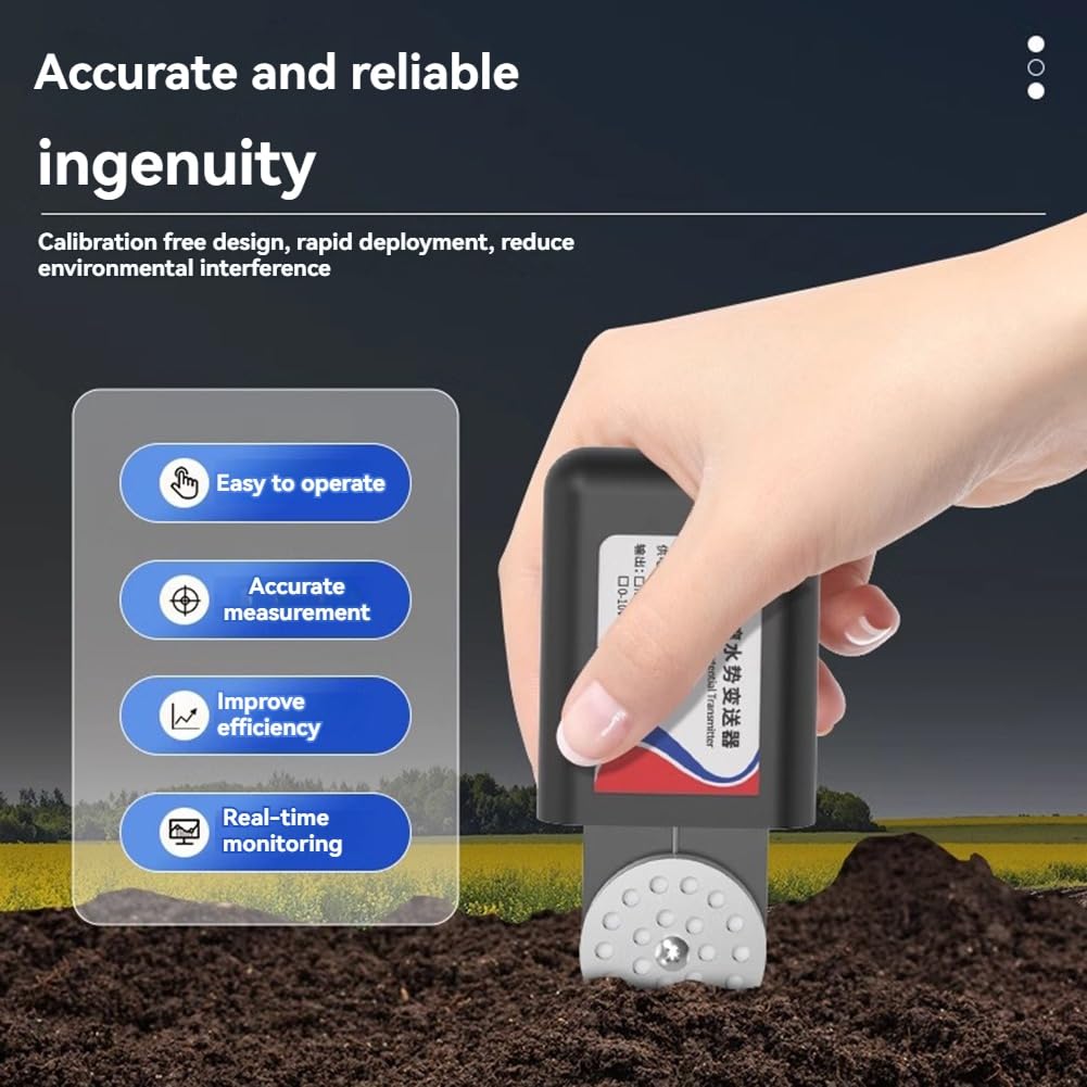 Transmisor de Humedad del Suelo RS485. Sensor de Potencial Hídrico del Suelo para la Determinación de la Ecología Hidrológica y la Agricultura Inteligente.
