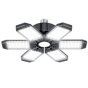 LED Garage Light - 200W 20000LM Garage Lights Ceiling LED 6500K Shop Lights Screw in E26 E27 Bulb