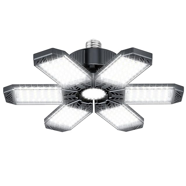 LED Garage Light - 200W 20000LM Garage Lights Ceiling LED 6500K Shop Lights Screw in E26 E27 Bulb