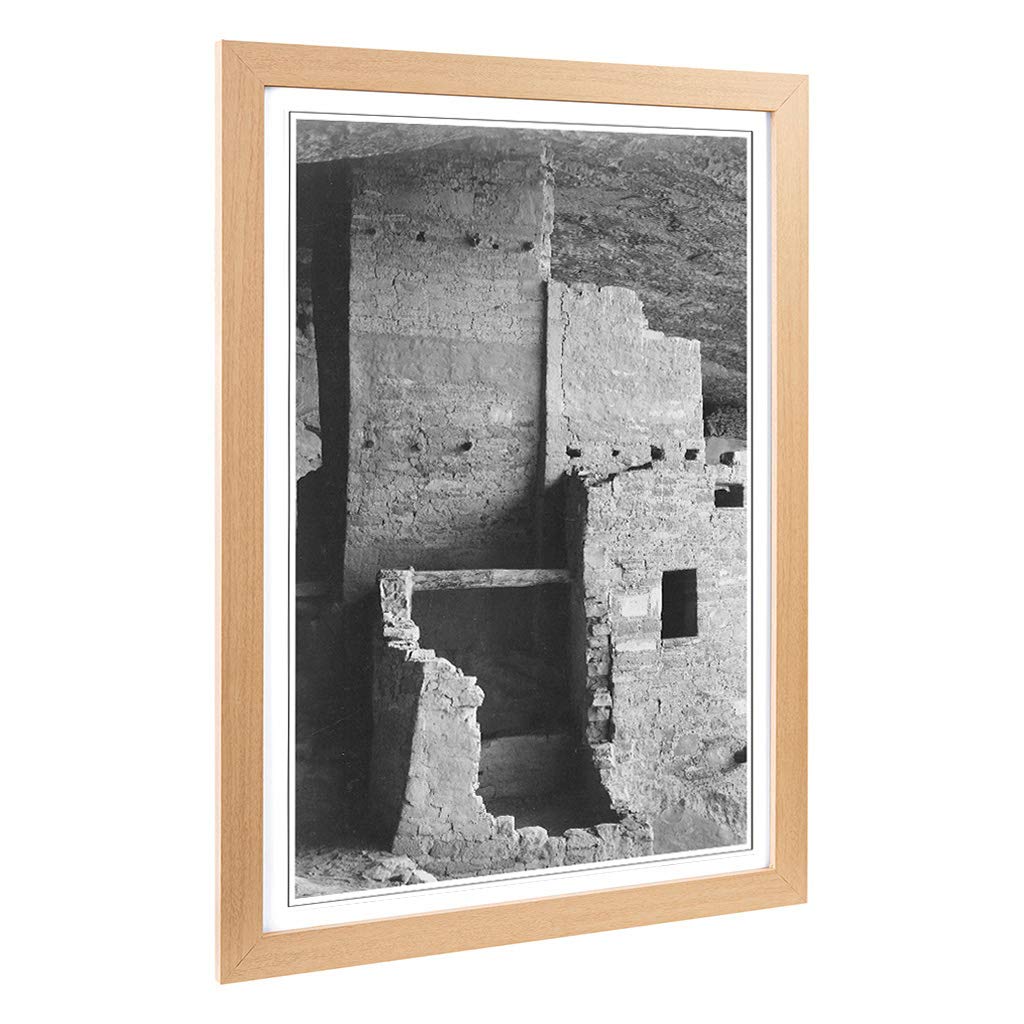 Big Box Art Framed Print of Ansel Adams Mesa Verde National Park in Colorado Design | Wall Art Picture| Home Decor for Kitchen, Living Room, Bedroom, Hallway, Oak, A2 / 24.5x18 Inch / 62x45cm