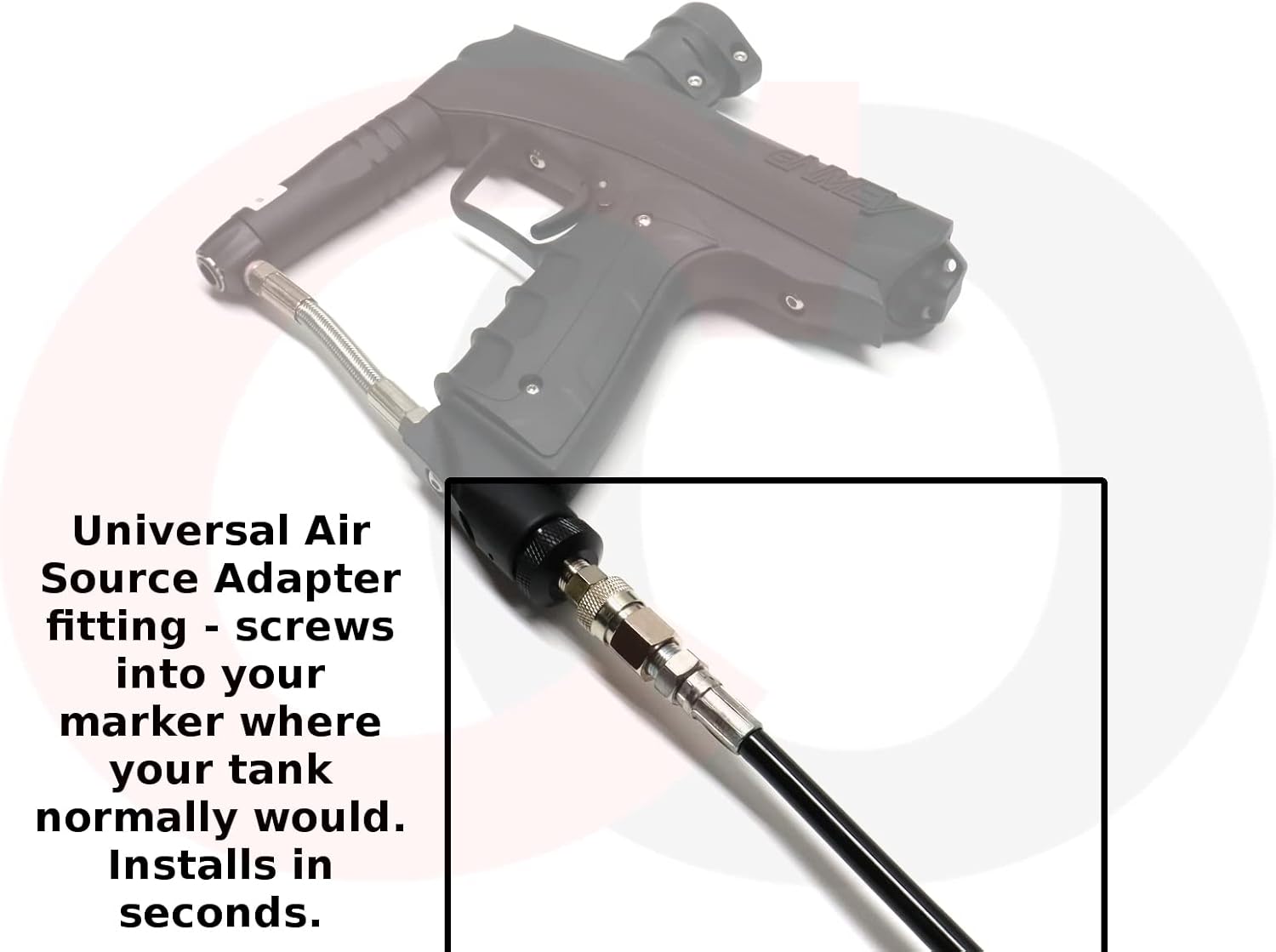 Captain O-Ring Deluxe Remote Line for Paintball High Pressure Air (HPA) / CO2 Tanks (Universal fit for All Paintball Markers)