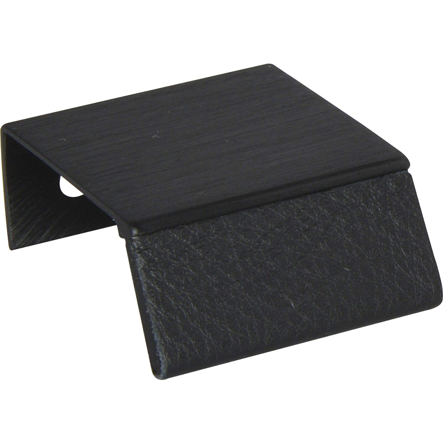 Furnipart 442420040-102/76 Bench Handle Strip, Black, Schwarz matt gebürstet/Schwarz