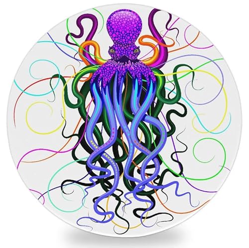 Colorful Octopu Pattern Drink Coaster Absorbent Drink