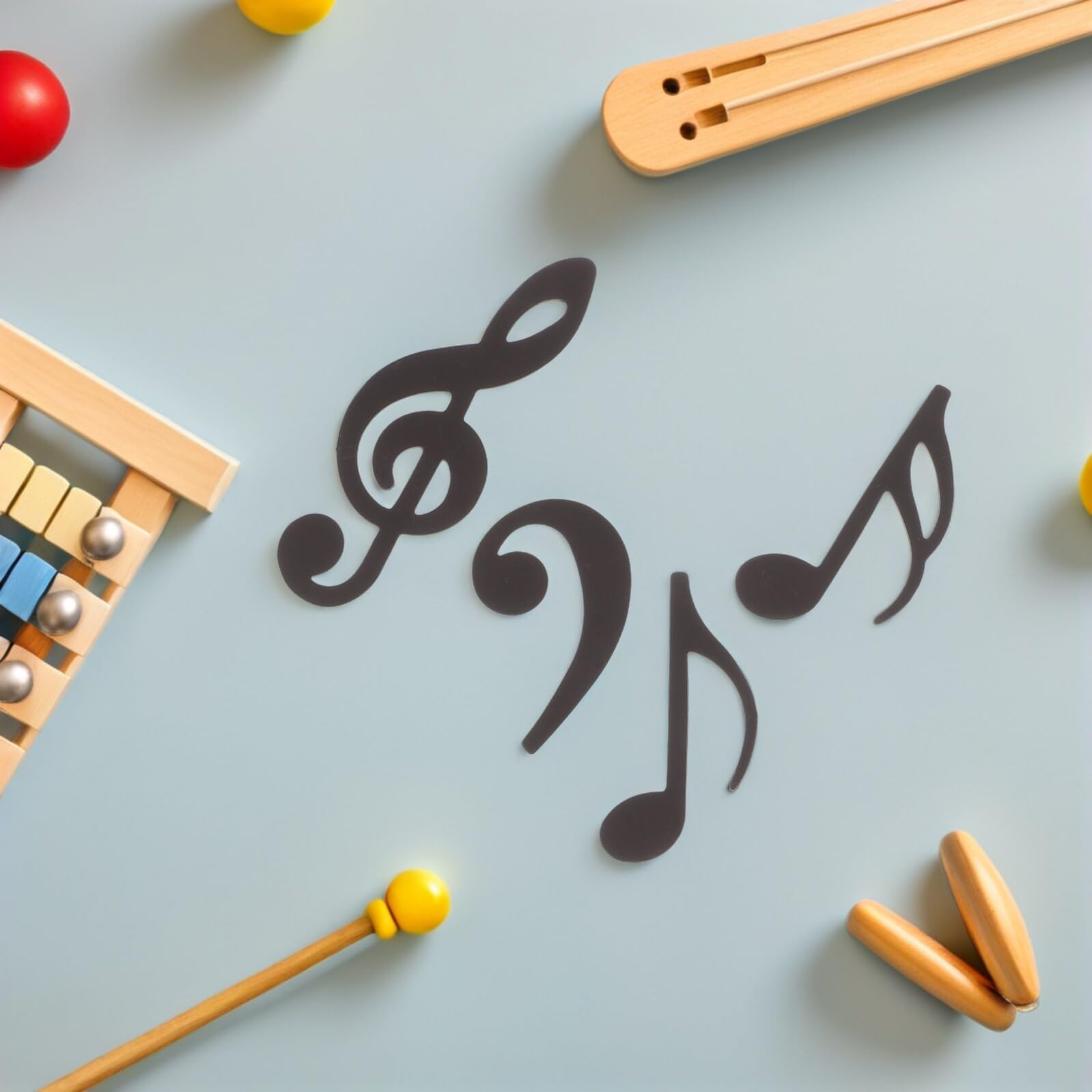 Milisten Doppelseitige Musiknotenmagnete Für Lehrer – Wiederverwendbares Magnetset Mit Notenlinien Und Musiksymbolen Für Whiteboard Unterricht Im Klassenzimmer